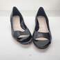 Cole Haan Women's Elsie Black Leather Open Toe Wedge Heels Size 10.5B image number 1