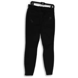 Womens Black Denim Dark Wash Distressed High Rise Skinny Jeans Size Medium alternative image