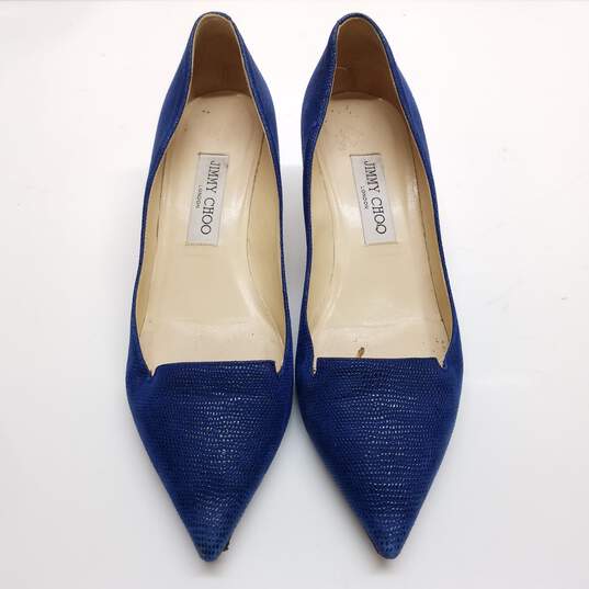 AUTHENTICATED WMNS JIMMY CHOO POINTED TOE PUMPS SZ 39 image number 4