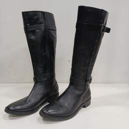 Diba Women's Black Leather Boots Size 7.5 alternative image