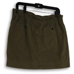 Womens Green Front Pocket Drawstring Regular Fit Mini Skirt Size 8 alternative image