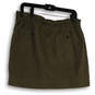 Womens Green Front Pocket Drawstring Regular Fit Mini Skirt Size 8 image number 2