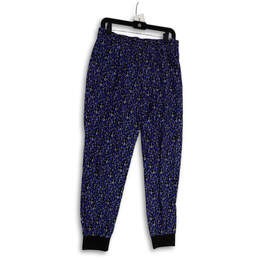 Womens Multicolor Spotted Elastic Waist Pull-On Jogger Pants Size Large
