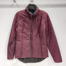 The North Face Women's Maroon & Brown Faux Fur Reversible Jacket Size S/P