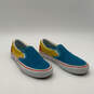 Mens The Simpsons 721356 Blue Yellow Suede Slip-On Sneaker Shoes Size 5.5 image number 4