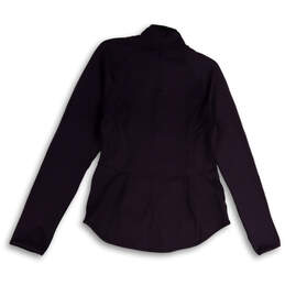 NWT Womens Black Long Sleeve Pockets Full-Zip Activewear Jacket Size Large alternative image