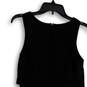 Womens Black Purple Sleeveless Round Neck Back Zip Fit & Flare Dress Size 3 image number 4