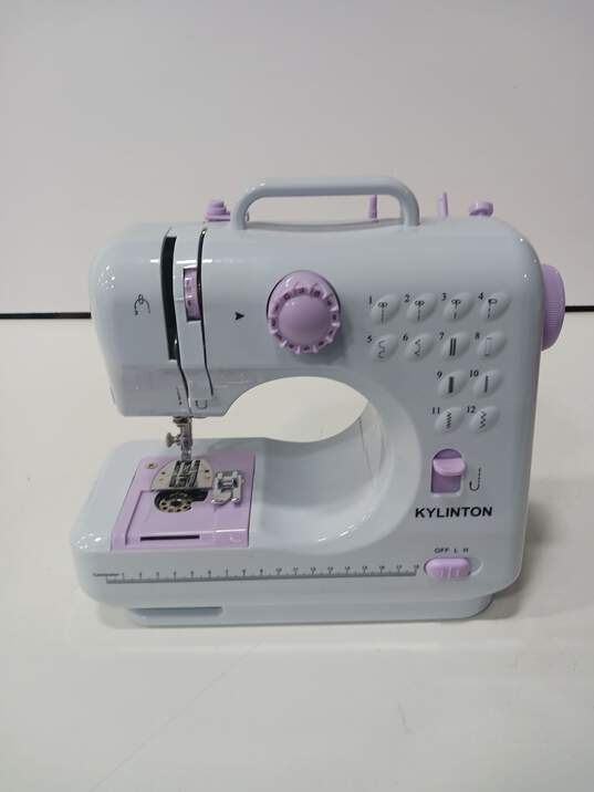 Kylinton Light Blue/Gray And Purple Mini/Portable Sewing Machine image number 1