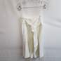 Love, Bonito white sleeveless wide leg shorts romper w tie back S nwt image number 3