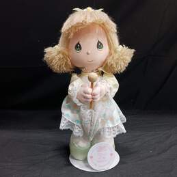 Applause (1988) Precious Moments Doll of the Month #16585 w/ Stand