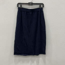 Womens Blue Knitted Pull-On Modern Straight And Pencil Skirt Size Small alternative image