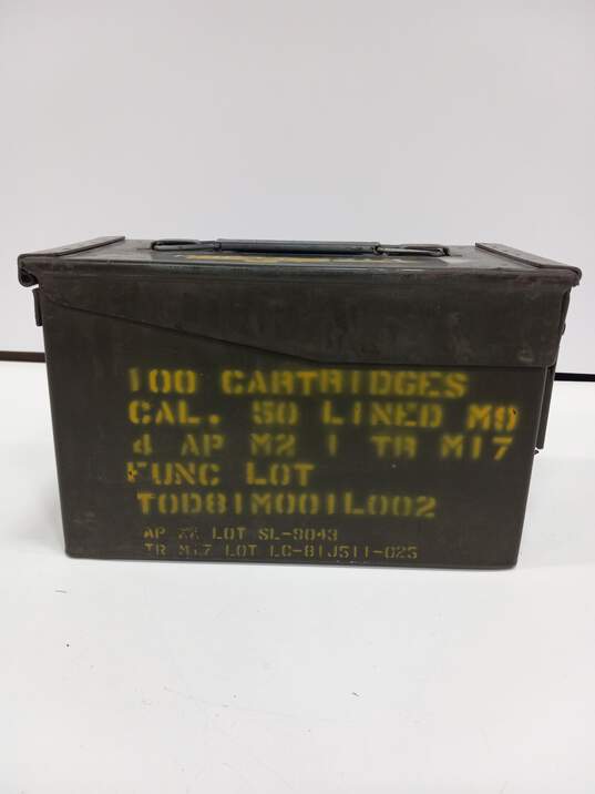 Green Ammo Cartridge Box image number 1