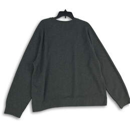 Mens Gray Heather Long Sleeve Crew Neck Pullover Sweatshirt Size XXL alternative image