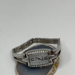 Designer Seiko Silver-Tone Stainless Steel Rhinestone Analog Wristwatch alternative image