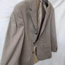 Men's Tan Patterned Oscar De La Renta Suit Jacket No Size Listed alternative image