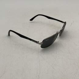 Ray-Ban Unisex Black Lens Silver Frame Polarized Square Sunglasses alternative image