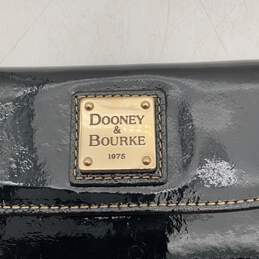 Dooney & Bourke Womens Black Gold Inner Pocket Card Organizer Trifold Wallet