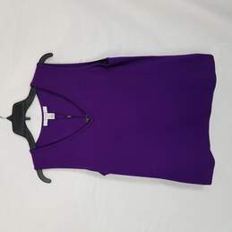 St John Women Purple Knit Vest Medium