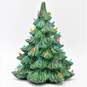VTG Atlantic Mold Ceramic 13in. Green Christmas Tree w/ Lights No Base/Cord image number 2