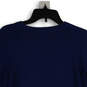 Womens Blue Knitted Long Sleeve Crew Neck Tunic Sweater Size Small image number 3