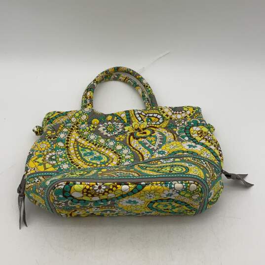 Vera Bradley Womens Multicolor Floral Side Zipper Pocket Tote Handbag Purse image number 2