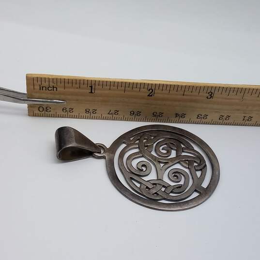 Silpada Vintage Sterling Silver Celtic Knot Pendant 20.9g image number 5