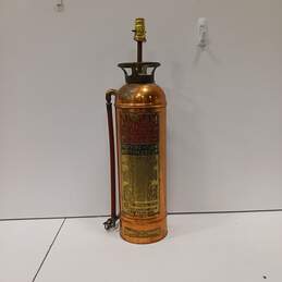 Vintage Fire Extinguisher Lamp