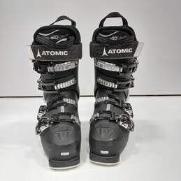 Adult Black & White Atomic Hawk Ski Boots Size 23.5 alternative image