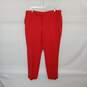 Halogen Red Tapered Dress Pant WM Size 16 NWT image number 1