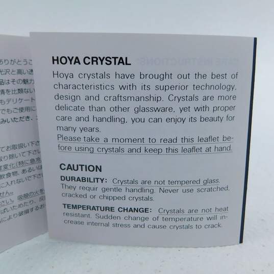 Hoya Crystal Champagne Flute Set of 2 IOB image number 12
