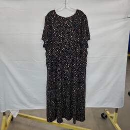 Madewell Black Floral Patterned Maxi Dress WM Size 26W NWT alternative image