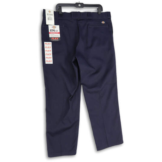 NWT Mens 874 Blue Slash Pockets Flex Original Fit Work Pants Size 40X30 image number 2