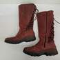 Bionica Red Suede Boots Size 10M image number 1