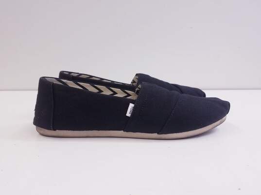 TOMS Alpargata Black Canvas Slip Shoes Women's Size 7 image number 2