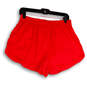 Womens Pink Elastic Waist Pockets Pull-On Athletic Shorts Size Medium image number 2