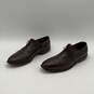 Men Brown Leather Wingtip Cap Toe Lace-Up Oxford Dress Shoes Size 10.5 image number 2