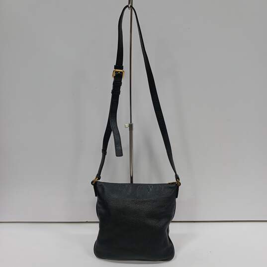 Womens Sia Black Pebbled Leather Shoulder Strap Crossbody Bag image number 2