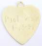 Vintage 14k Yellow Gold Etched Silhouette Heart Pendant 1g image number 3