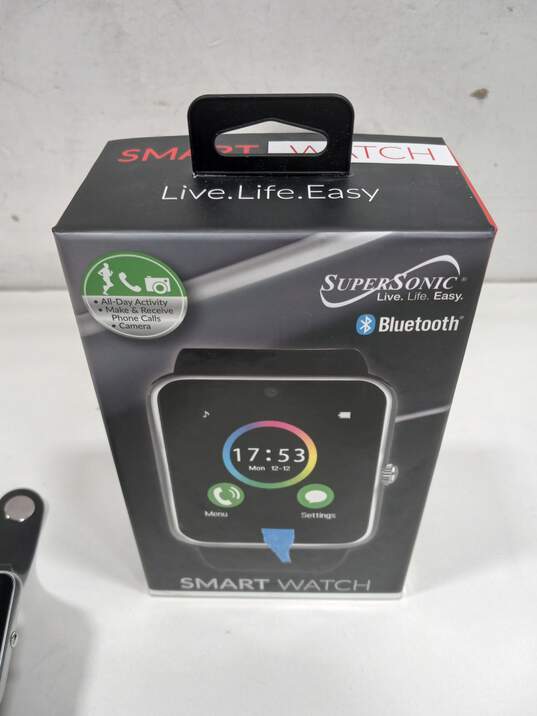 SuperSonic Live Life Easy Bluetooth Smart Watch IOB image number 2