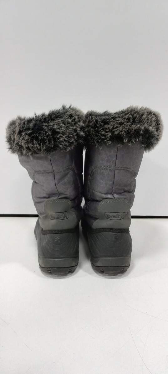 Kamik Momentum Gray Winter Snow Boots Size10 image number 4