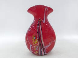 Vintage Murano Art Glass Millefiori 12.5in Vase