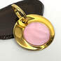 Designer Joan Rivers Gold-Tone Pink Stone Circle Reversible Charm Pendant image number 1