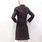 Badgley & Mischka Burgundy Silk Skirt Suit Set image number 4