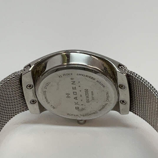 Designer Skagen Denmark SKW2050 Silver-Tone Rhinestones Analog Wristwatch image number 5
