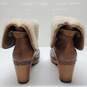 UGG  Lynnea  Boots Women's Brown Leather Lined Convertible Fold Size 7 image number 5