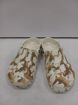 Crocs White Camo Shoes Size M7 W9