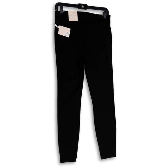 NWT Womens Black Mid Rise Pull-On Super Skinny Compression Leggings Size M image number 2