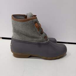 Sperry Women's Gray Duck Boots Size 9 alternative image