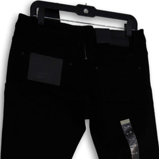 NWT Womens Black Denim Dark Wash Stretch Pockets Skinny Leg Jeans Sz 32/30 image number 4