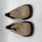 Mens Beige Leather Square Toe Low Top Slip-On Loafer Shoes Size 11 image number 2